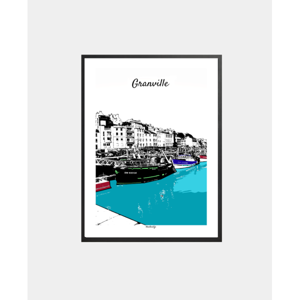 Affiche Port de Granville (Normandie)