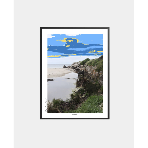 Affiche Plage de Peuren (Trégunc, Finistère)