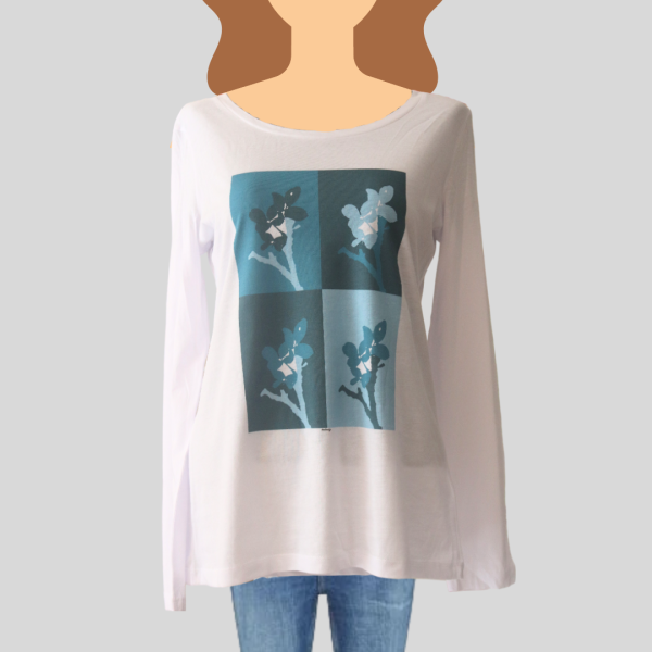 T-shirt Pop Art Branches de fleur (Sarzeau)