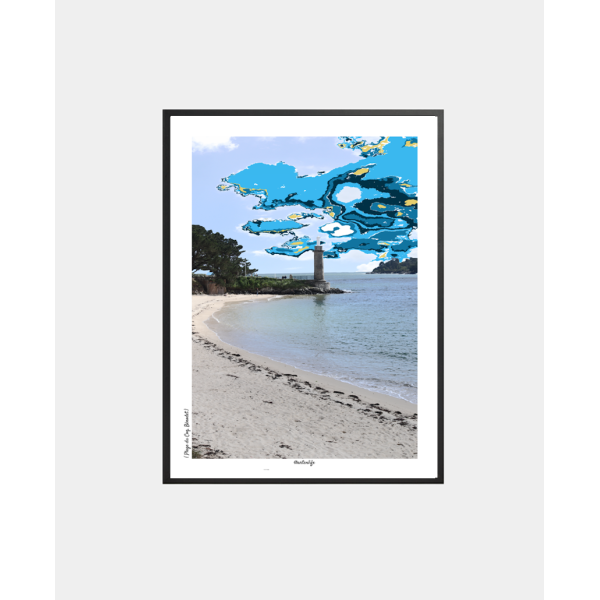 Affiche Plage du Coq (Bénodet, Finistère)