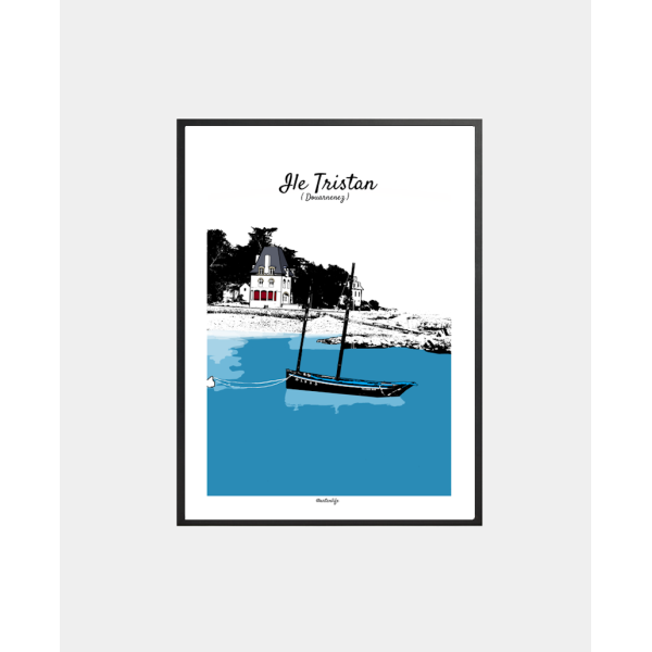 Affiche Ile Tristan (Douarnenez, Finistère)