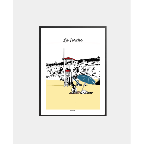 Affiche Plage de la Torche (Plomeur, Finistère)