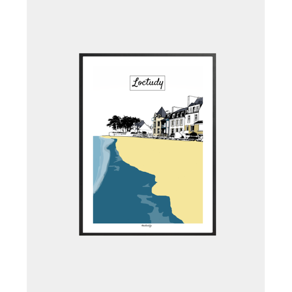 Affiche Plage du Port (Loctudy, Finistère)