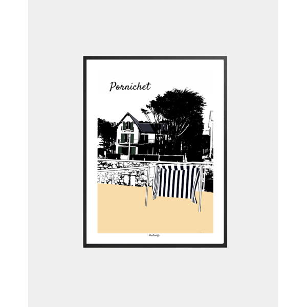 Affiche Grande-plage (Pornichet, Presqu'île de Guérande)