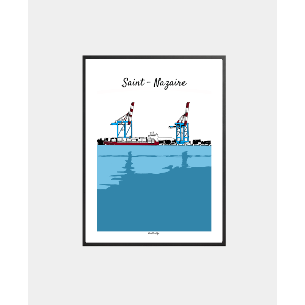 Affiche Chantiers de l'Atlantique Saint-Nazaire (Loire-Atlantique)