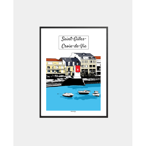 Affiche Port (Saint-Gilles Croix de Vie, Vendée)