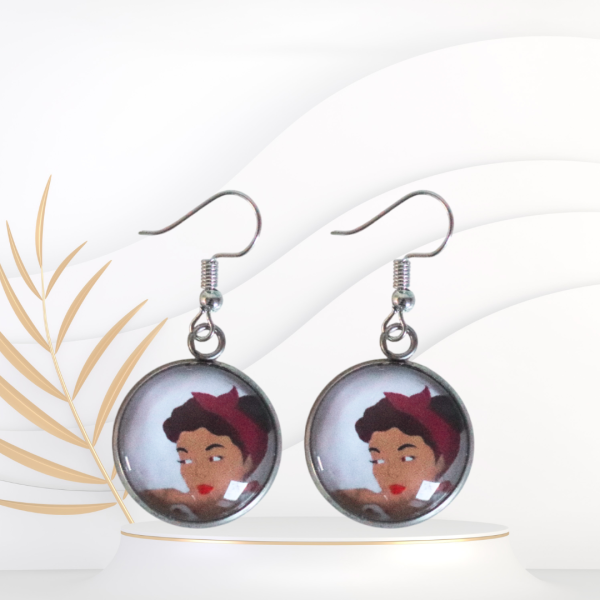 Boucles d'oreille Femme cerise