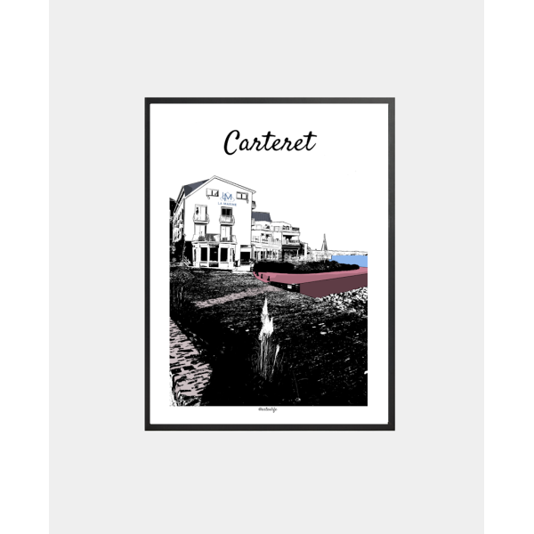 Affiche Village de Carteret (Barneville-Carteret, Côte des Isles)