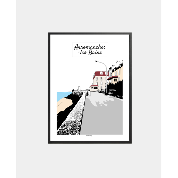 Affiche Quai du Canada (Arromanches, Côte de Nacre)