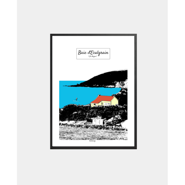 Affiche Baie d'Ecalgrain (La Hague, Cotentin)