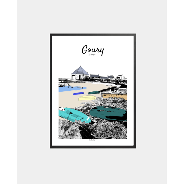 Affiche Village de Goury (La Hague, Cotentin)